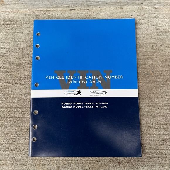 Honda | Media | Honda Acura Vin Reference Guide 992000 Parts Express ...